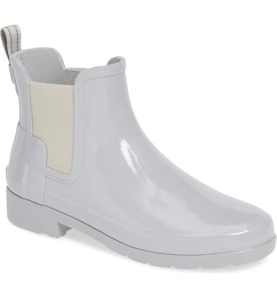 Hunter Original Refined Chelsea Waterproof Rain Boot In Symbol