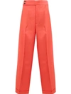 UNDERCOVER UNDERCOVER FLARED HIGH-WAISTED TROUSERS - ORANGE