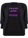 UNDERCOVER UNDERCOVER 'PEACE AND NOISE' PRINTED SWEATSHIRT - BLACK