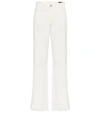 GOLDSIGN HIGH-RISE CROPPED WIDE-LEG JEANS,P00404888