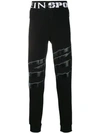 PLEIN SPORT LOGO TRACK TROUSERS