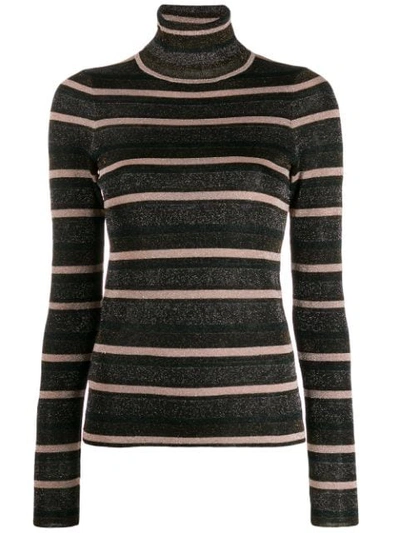 Ulla Johnson Turtle-neck Striped Top - 大地色 In Neutrals