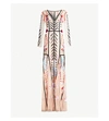 TEMPERLEY LONDON ROSY EMBROIDERED TULLE MAXI DRESS