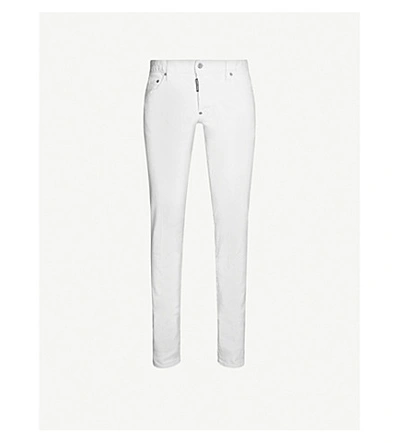 Dsquared2 Skinny Low-rise Jeans In White
