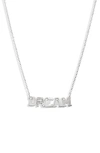 ANZIE TYPEWRITER DREAM SAPPHIRE PENDANT NECKLACE,4309SQDREAM