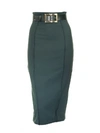 ELISABETTA FRANCHI CELYN B. PENCIL SKIRT WITH BELT,10992155