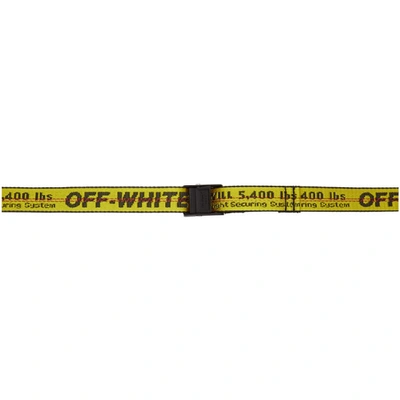 Off-white Yellow & Black Mini Industrial Belt
