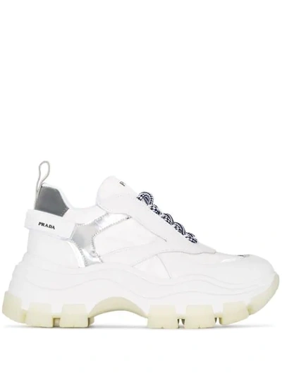Prada Pegasus Chunky Sneakers - 白色 In White