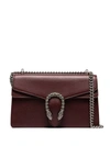 Gucci Red Dionysus Chain Strap Shoulder Bag In Burgundy