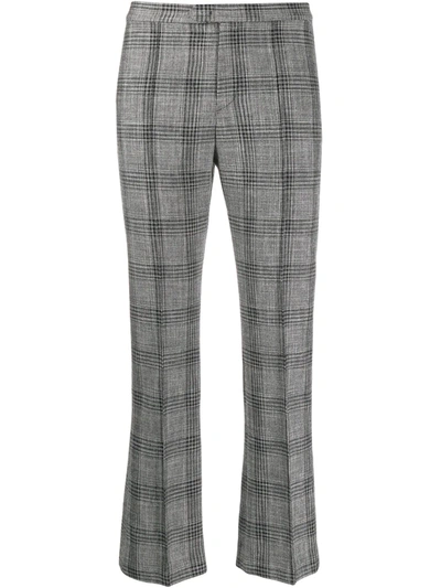 Isabel Marant Derys Checked Cotton-blend Straight-leg Pants In Black