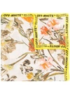 OFF-WHITE OFF-WHITE FLORAL PRINT SCARF