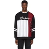 BALMAIN BALMAIN MULTICOLOR BASEBALL SWEATSHIRT