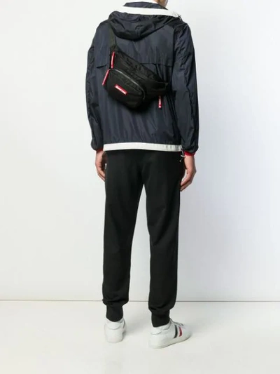 Moncler Durance Logo-embroidered Nylon-drill Belt Bag In Black
