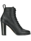 JIMMY CHOO JIMMY CHOO LACE UP ANKLE BOOTS - 黑色