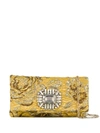 Jimmy Choo Titania Brocade Fabric Clutch Bag In Gold