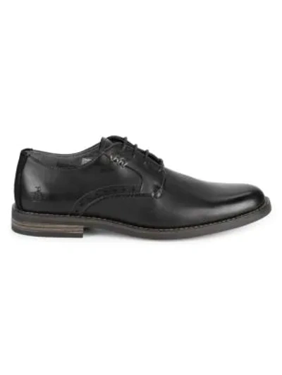 Original Penguin Walter Leather Oxfords In Black