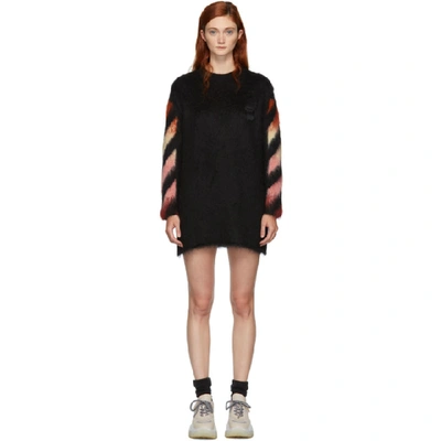 Off-white Ombré Arrow-print Knitted Dress - 黑色 In Black