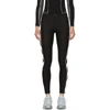 Off-white Diagonal Stripe Athletic Leggings In Black/white
