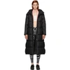 Off-white Long Nylon Puffer Jacket In Black