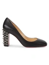 CHRISTIAN LOUBOUTIN Donna Spikes Leather Pumps