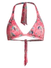 VILEBREQUIN Fleche Print Triangle Halter Bikini Top