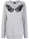 PINKO SEQUINNED WING SWEATSHIRT