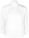 OSCAR DE LA RENTA TIE NECK SHIRT