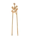 OSCAR DE LA RENTA PAVÉ LEAF HAIR PIN