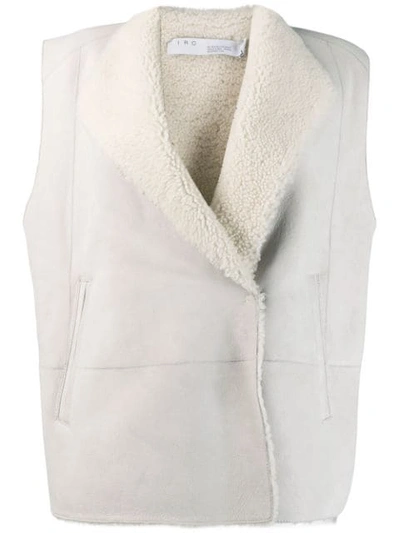 Iro Shearing Gilet In Whi39 Natural White