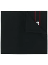 Dsquared2 Logo Print Scarf In Black