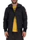 CANADA GOOSE CANADA GOOSE LOGO PATCH HOODED DOWN JACKET