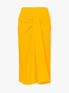 ROLAND MOURET ROLAND MOURET AURA DRAPED MIDI SKIRT,PW19S0686F224113651089