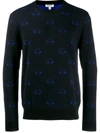 Kenzo Eye Pattern Jumper In Black
