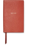 SMYTHSON PANAMA BUSY BEE TEXTURED-LEATHER NOTEBOOK