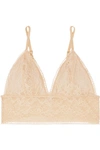 ANINE BING MAGDA STRETCH-LACE SOFT CUP TRIANGLE BRALETTE