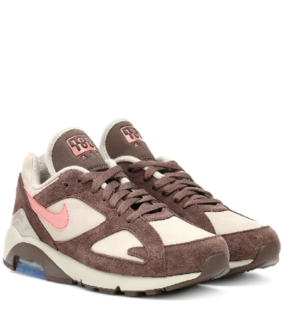 Nike Air Max 180皮革运动鞋 In Brown