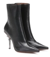 VETEMENTS EIFFEL TOWER LEATHER ANKLE BOOTS,P00404982