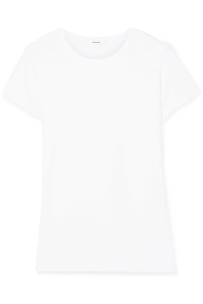 Adam Lippes Pima Cotton-jersey T-shirt In White