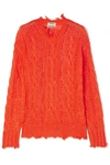 ACNE STUDIOS KELENAL FRAYED CABLE-KNIT jumper