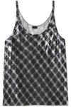 PACO RABANNE CHECKED CHAINMAIL CAMISOLE