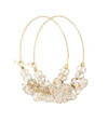 ISABEL MARANT POLLY EMBELLISHED HOOP EARRINGS,P00404808