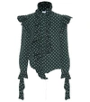 VETEMENTS POLKA DOT CRÊPE SHIRT,P00388792