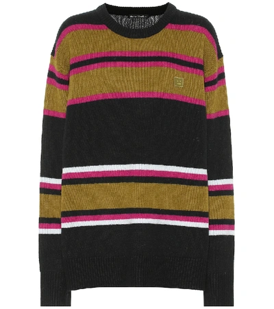 Acne Studios Striped Sweater Black Multicolor