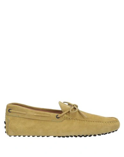 Tod's Loafers In Acid Green