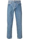 LEVI'S LEVI'S: MADE & CRAFTED WASHED STYLE CROPPED JEANS - BLUE