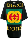 GUCCI OVERSIZE T-SHIRT WITH GUCCI LOGO