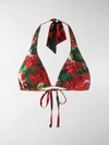 DOLCE & GABBANA FLORAL PRINT BIKINI TOP,O1A01JFSGOY14169895