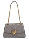 DOLCE & GABBANA DOLCE & GABBANA HEART EMBELLISHED FOLDOVER SHOULDER BAG