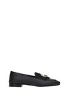 CHLOÉ MOC CHLOE LOAFERS IN BLACK LEATHER,10992215
