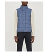 CANALI QUILTED FUNNEL-NECK WOOL-DOWN GILET